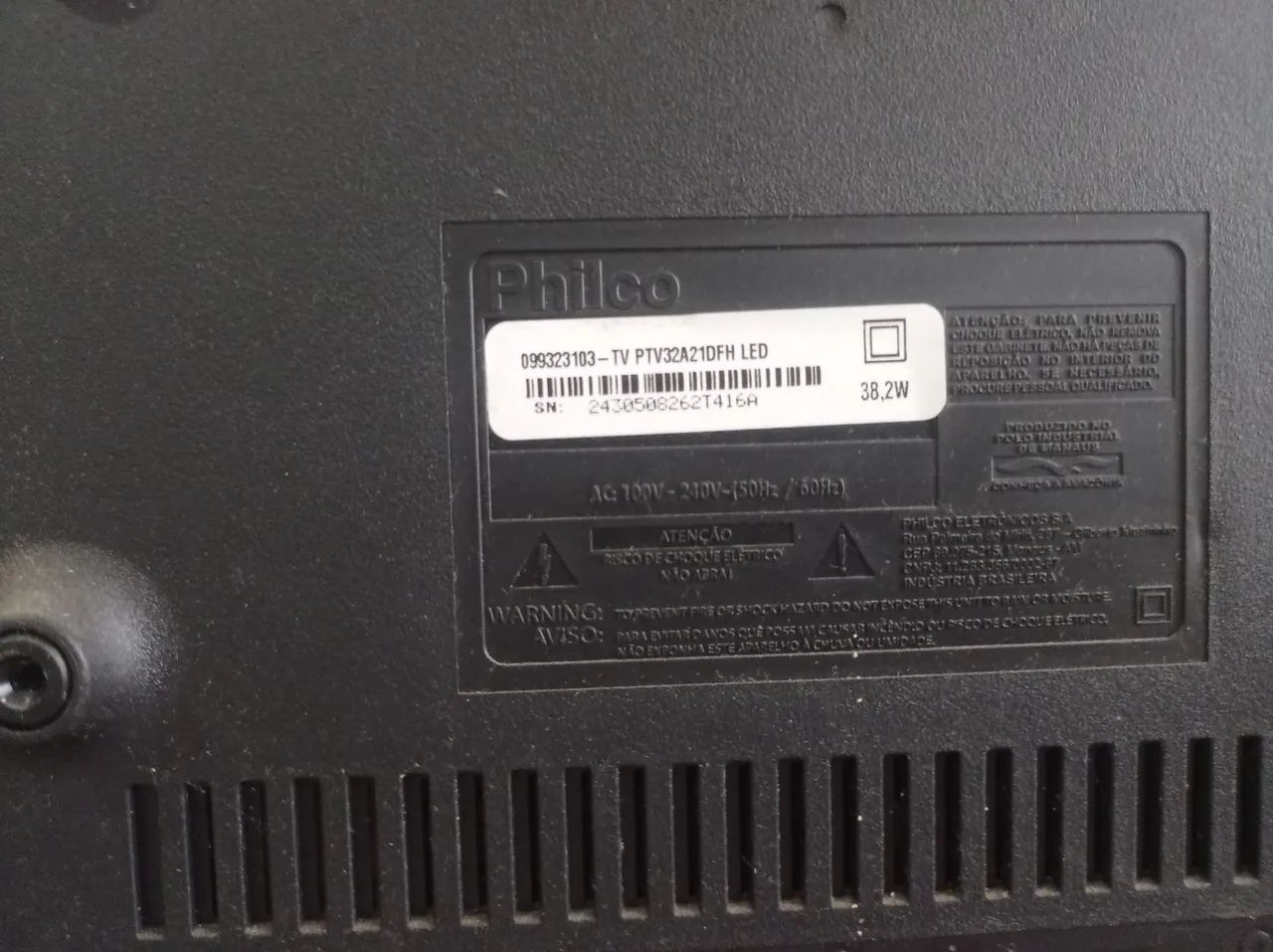 Vendo TV Philco 39 polegadas 300 podendo ser negociado, não é smart mas tem bluetooth - Foto 4
