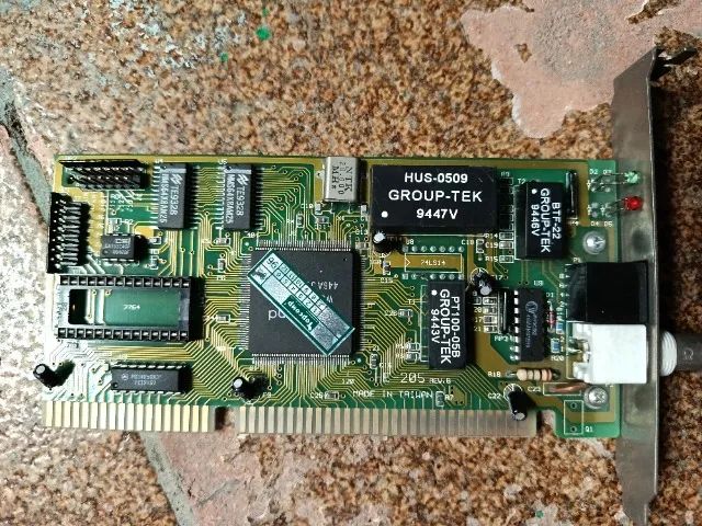 Placa de rede ISA (rj45 e coaxial) Western Digital/SMC 128k ram - Foto 3