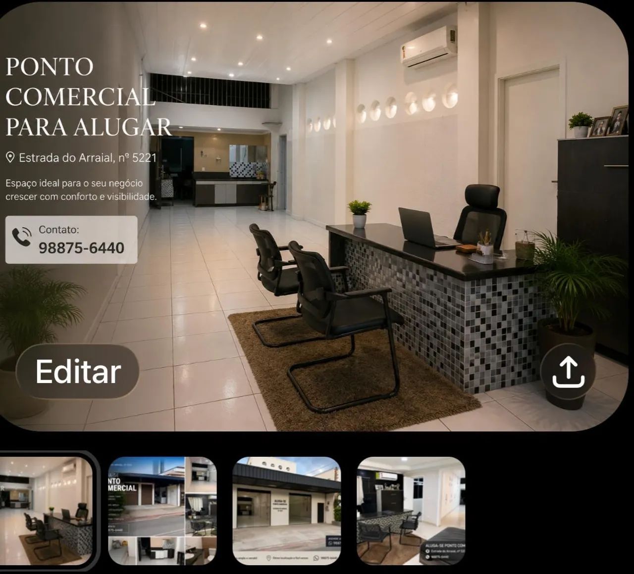 alugo ponto comercial 