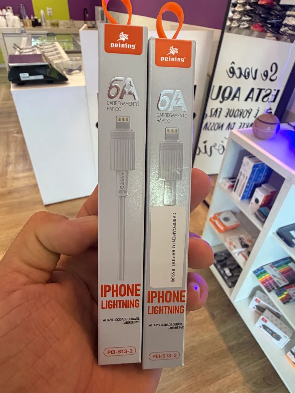 Cabo USB/C ou Lightning 