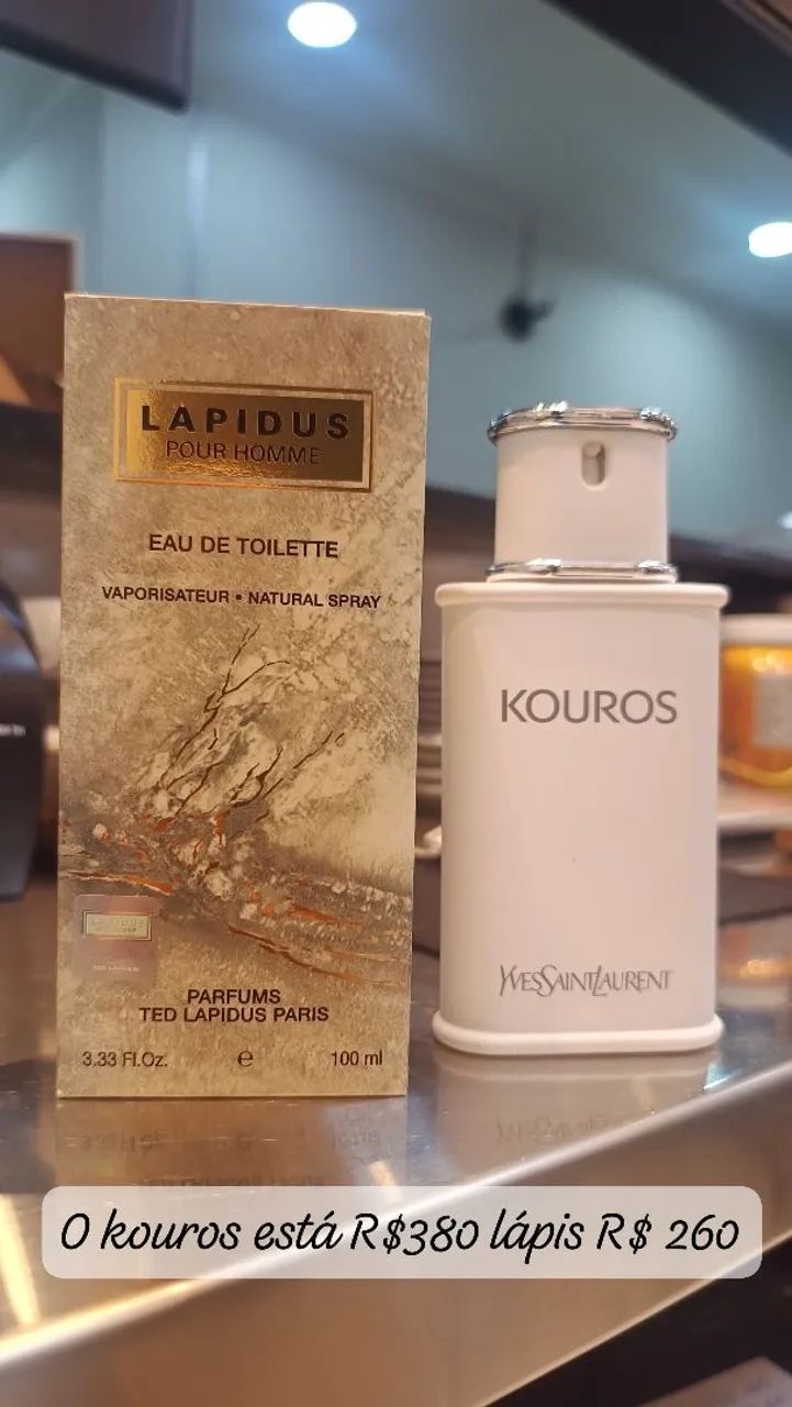 Perfume francês lapidus e kouros