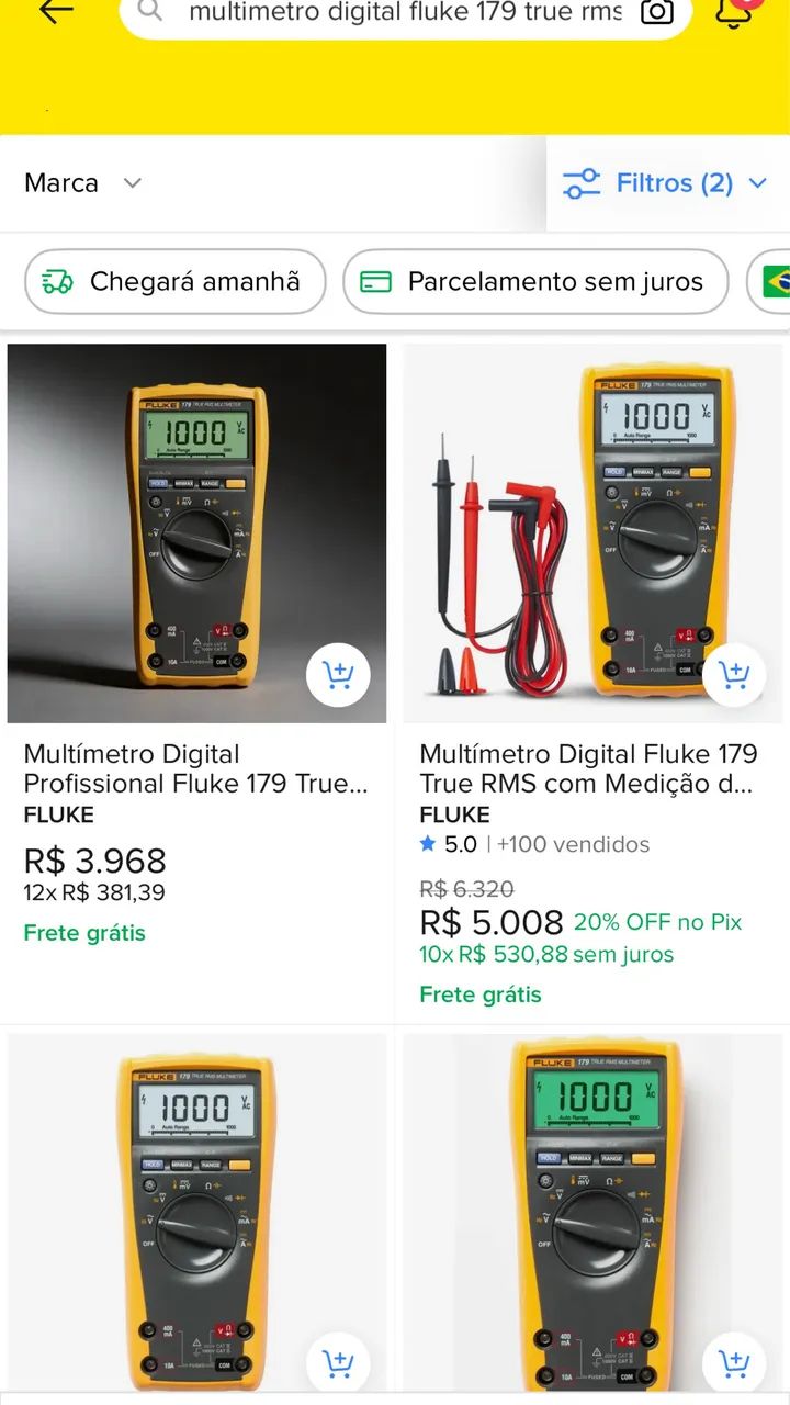 Multímetro Fluke 179 - Profissional - Foto 5