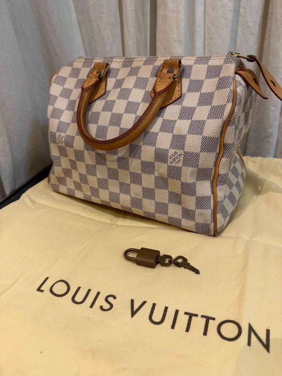 Louis Vuitton Speedy Damier Azur Original - Código SD2007 - Excelente Estado - Foto 3