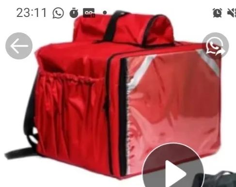 Bag entregador com isopor 