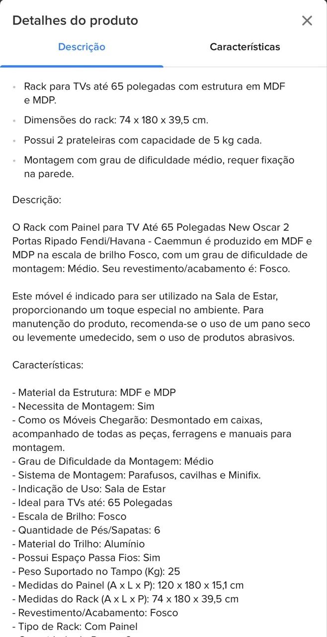 Rack com painel  - Foto 3