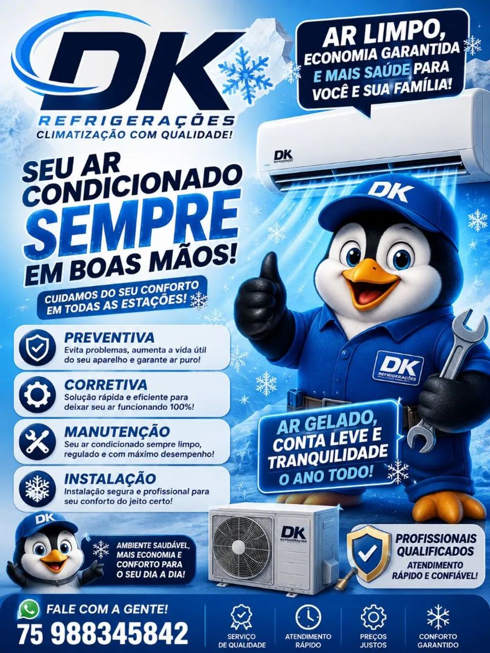 Serviços para ar condicionado 