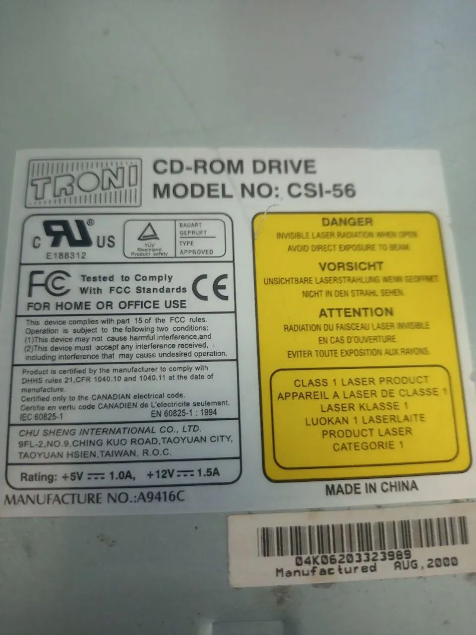 Drive CD-ROM 56x ide antigo  - Foto 5