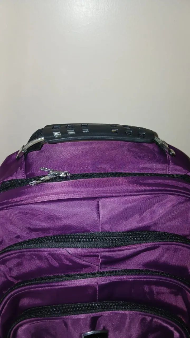 MOCHILA ROXA - NOVA E PRONTA ENTREGA - Foto 4