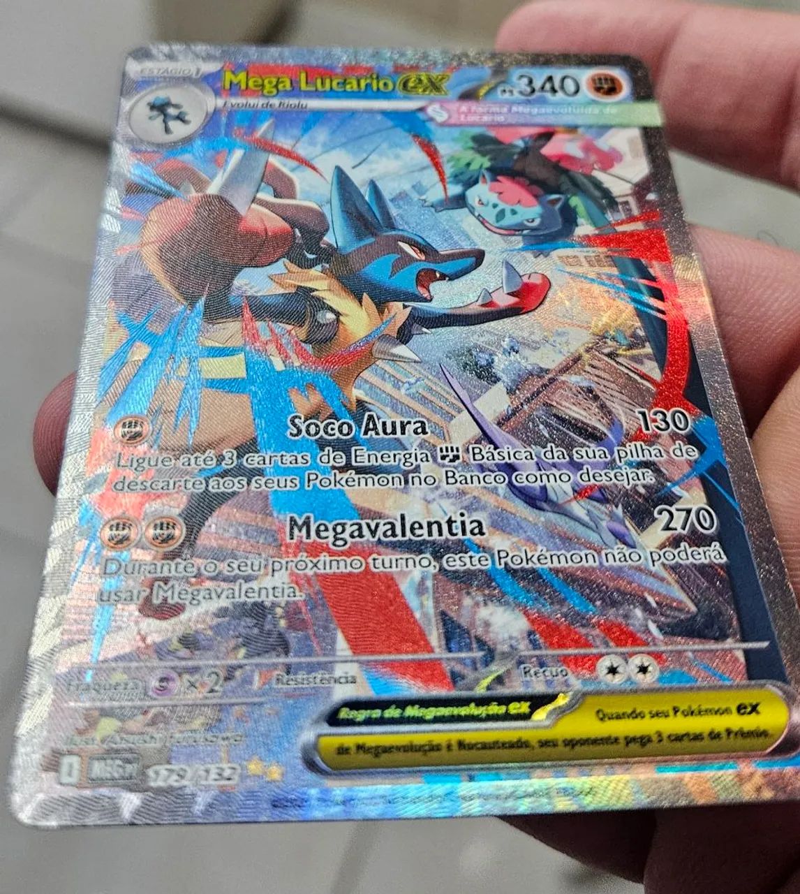 Carta Pokemon - Mega Lucario EX  - Foto 2