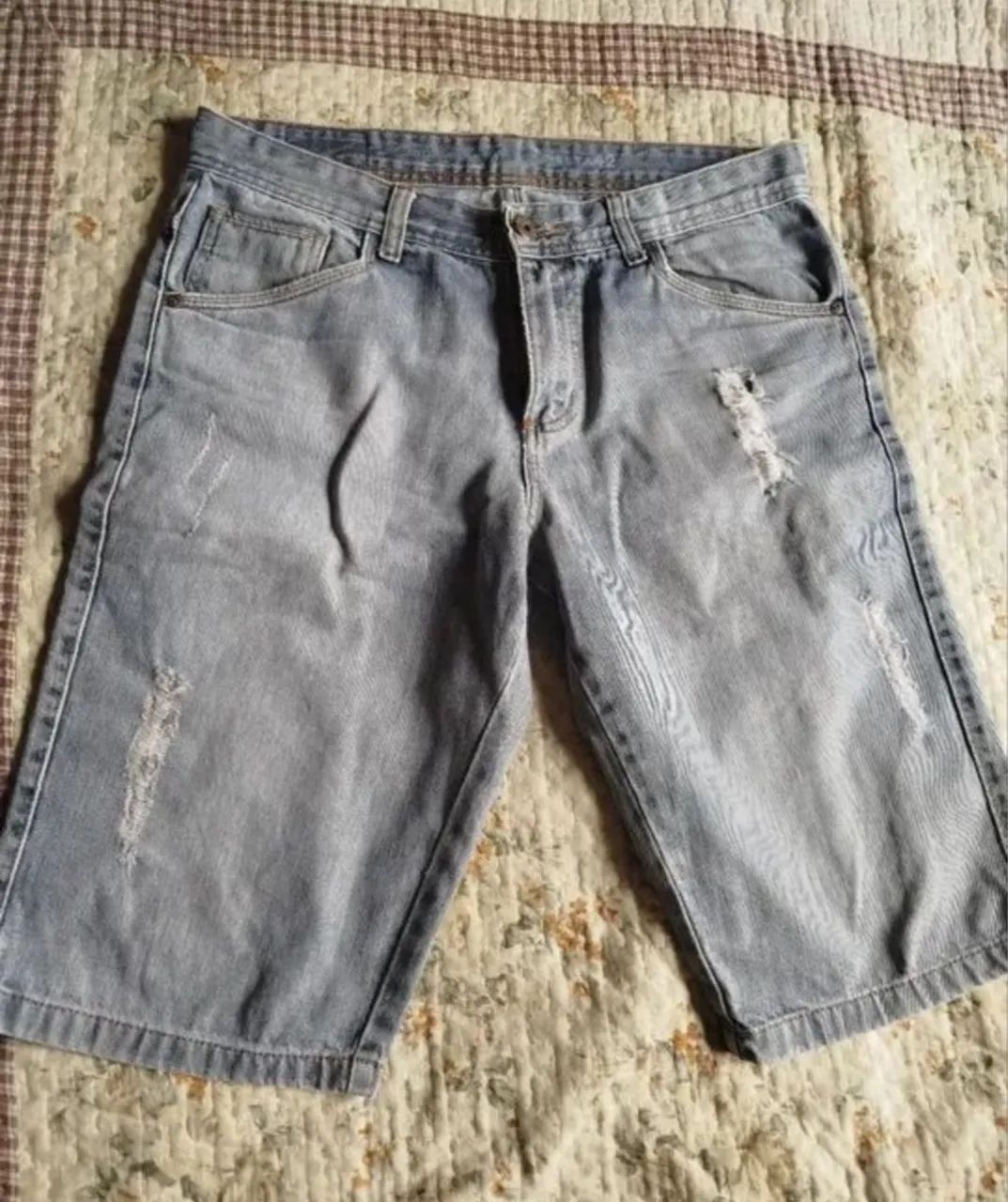 Bermuda jeans masculina 42