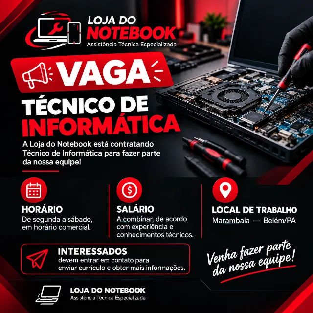 VAGA: TÉCNICO DE INFORMÁTICA