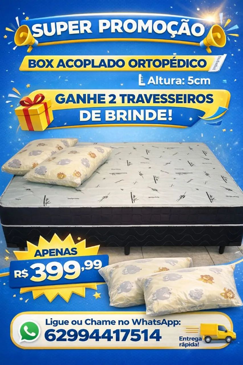 Cama box casal 
