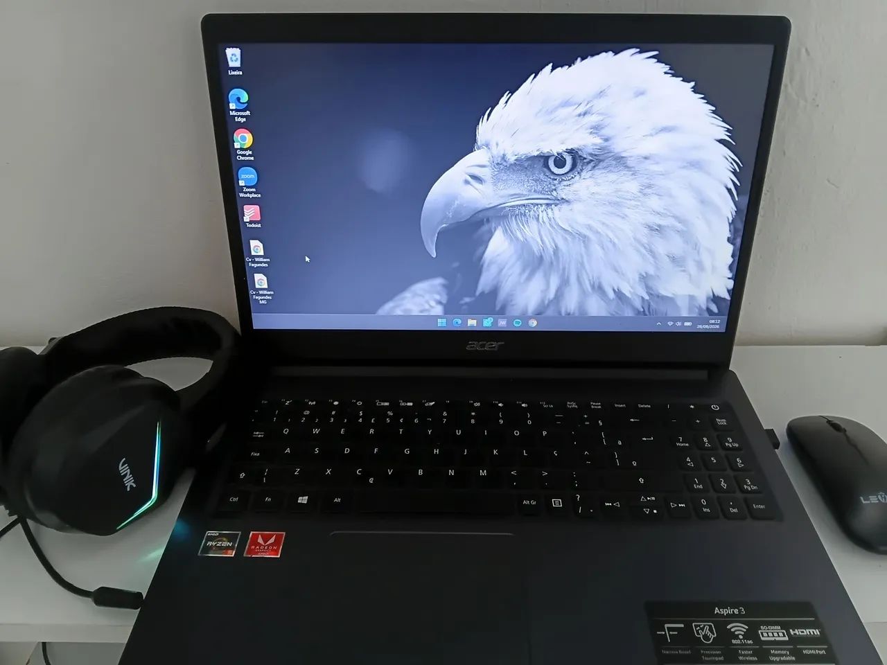 Notebook 15,6 com SSD e Placa de Vídeo 