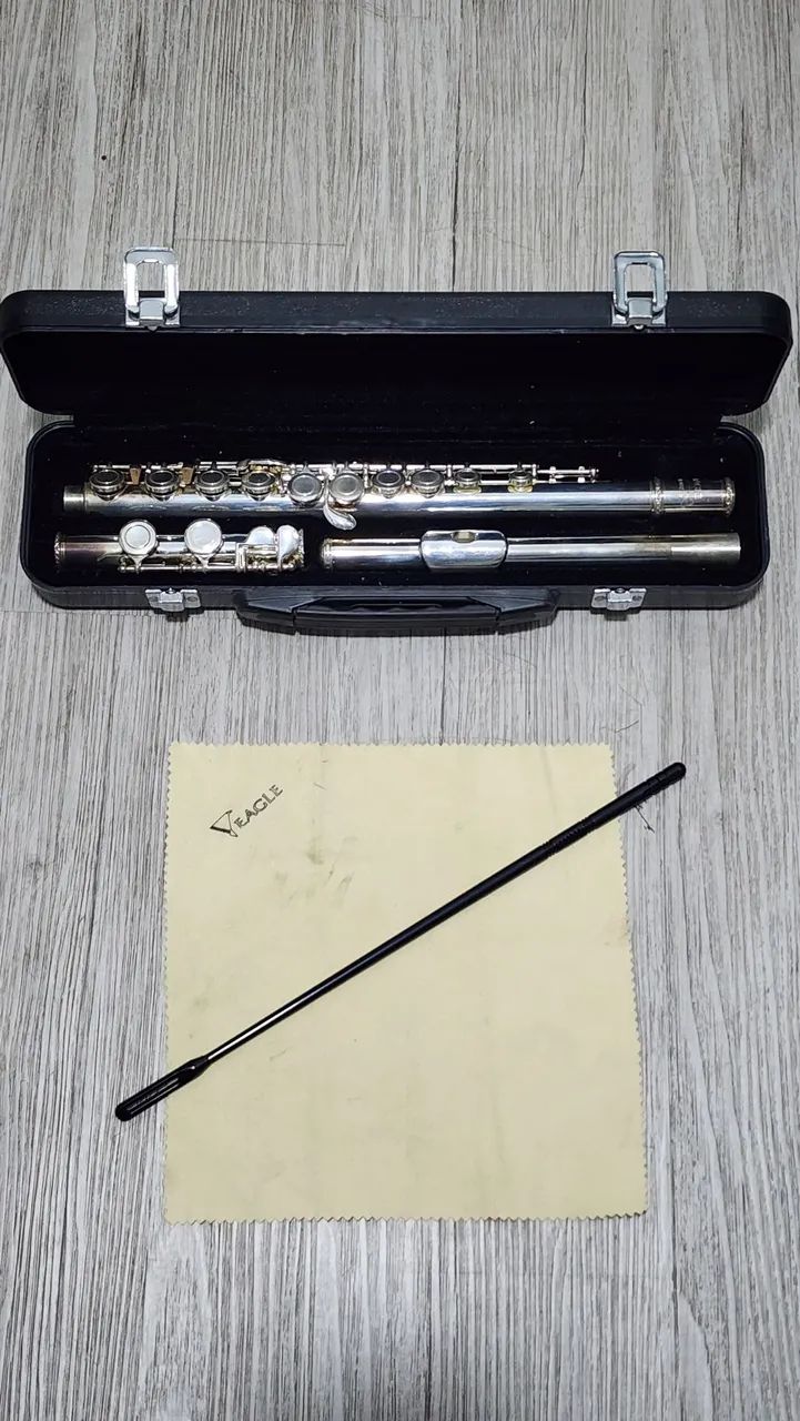 Flauta transversal Eagle FL03S + estante Dolphin