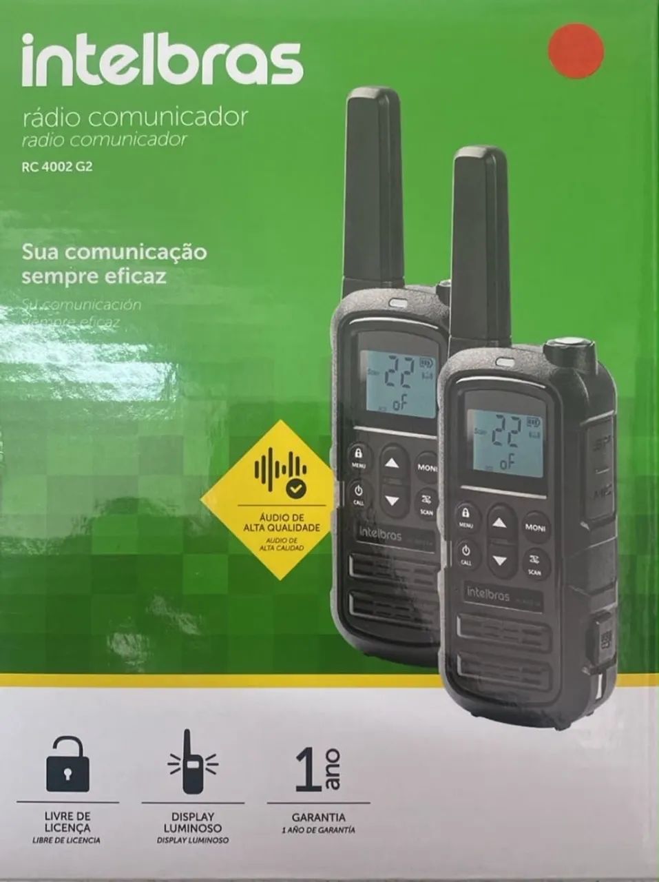 2 Rádios comunicador intelbras