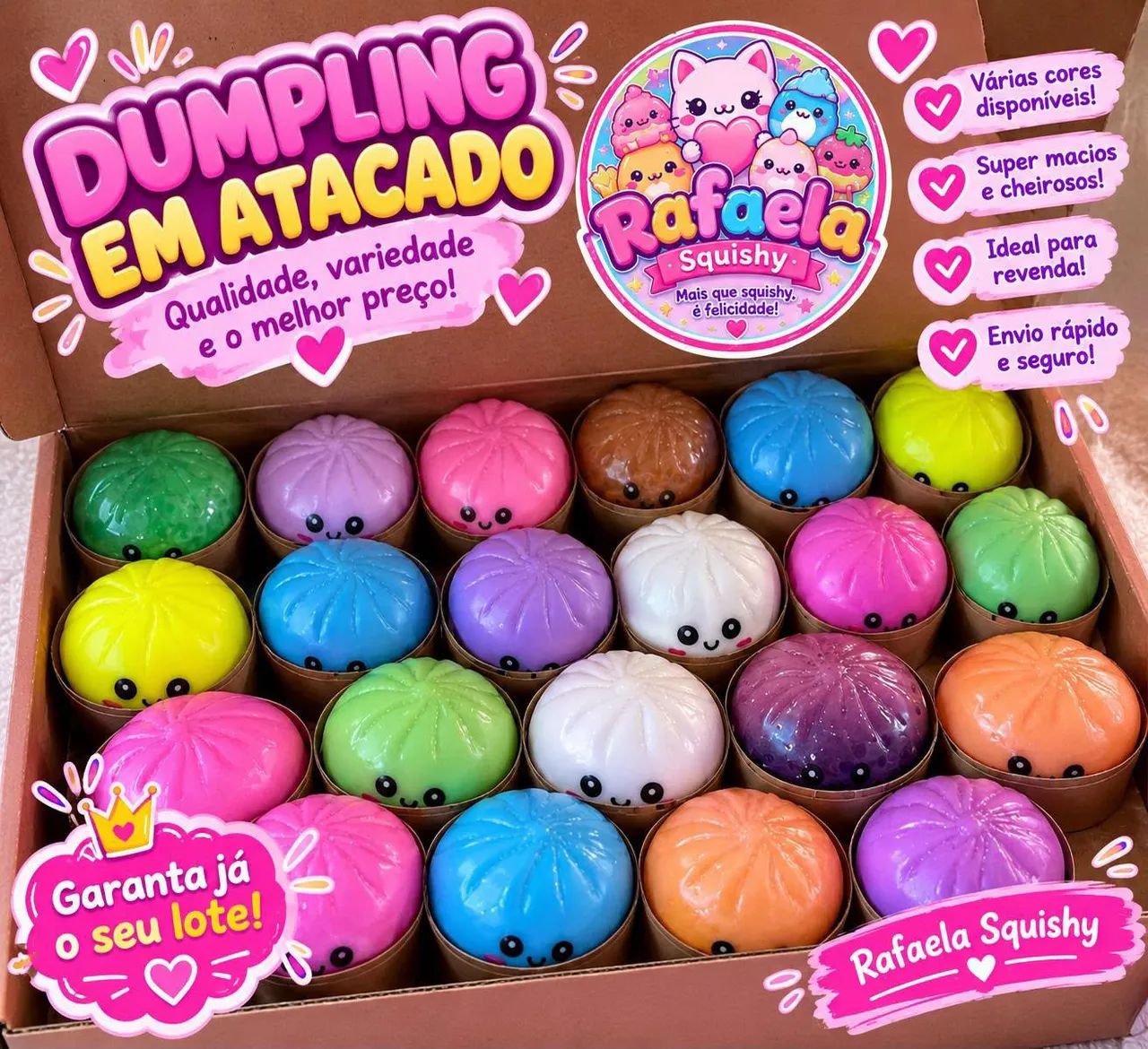 Dumpling squishy em atacado