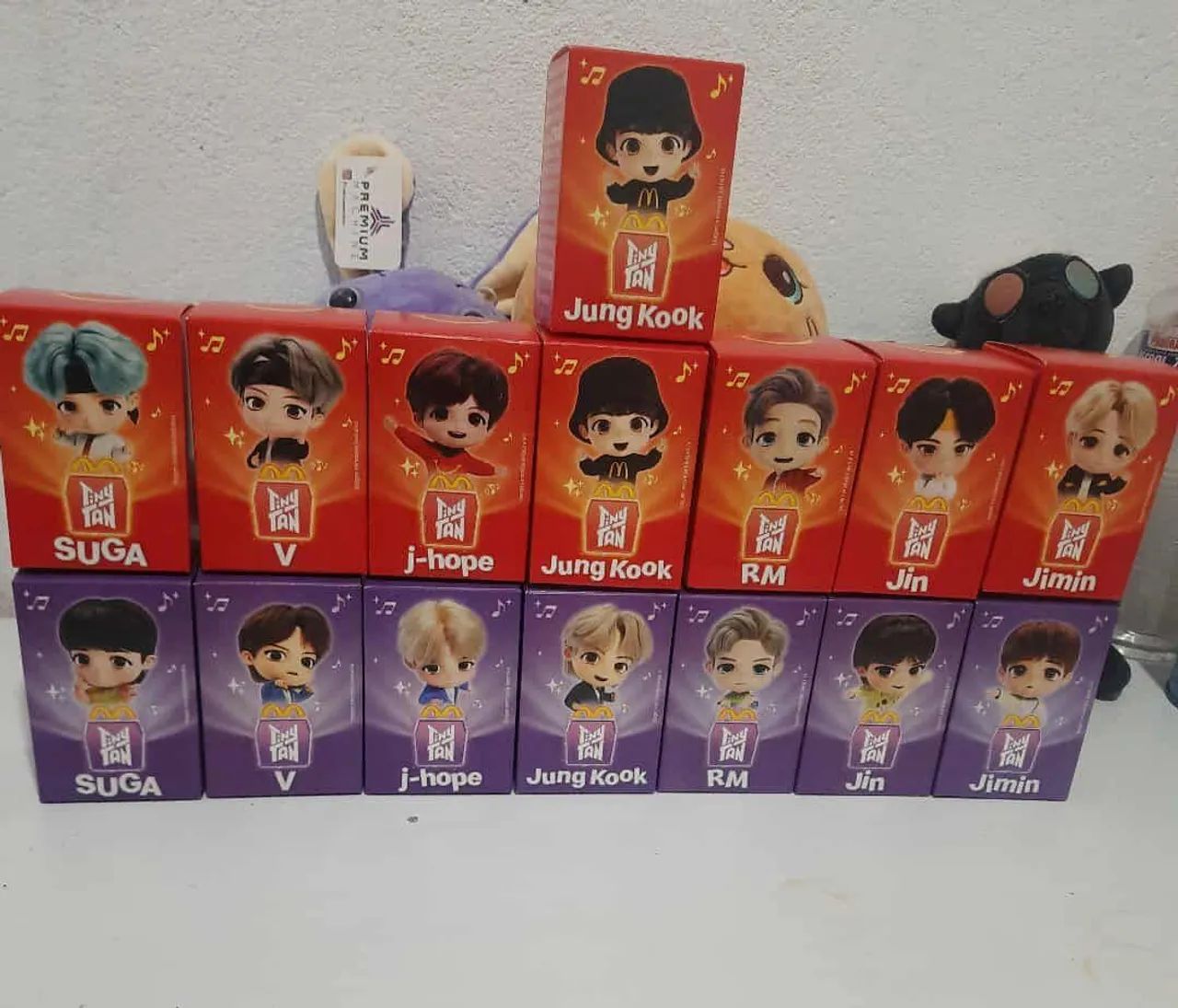 ? Coleção Completa TinyTAN BTS - McDonald?s (LACRADOS) ?