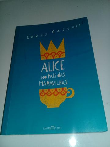 Livro 2 em 1 Alice no país das maravilhas e Alice Através do espelho