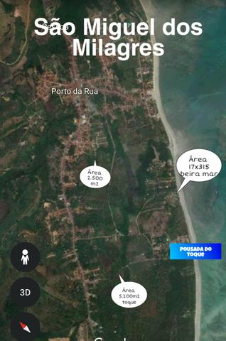 Área beira mar em São Miguel dos Milagres! registrada!!