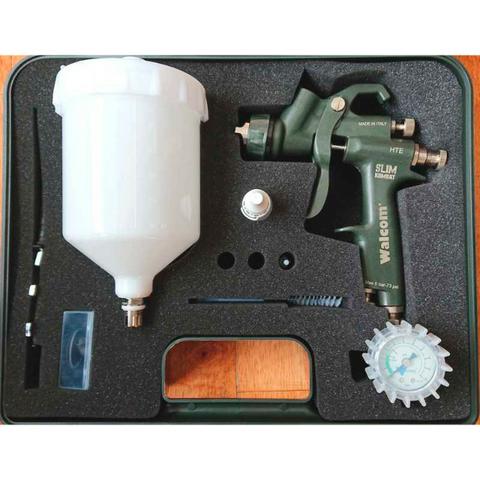 Pistola de pintura Walcom Slim Kombat HTE com maleta - HTE-803013 - Foto 4