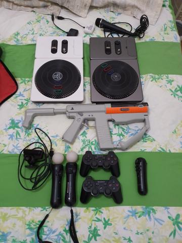PS3 + acessórios - troco som top