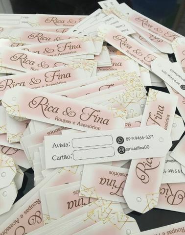 2000 Etiquetas para roupa (tag) - Foto 2