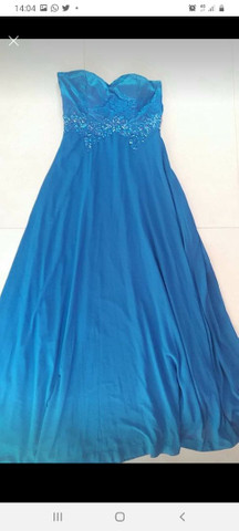 vestido azul imperial