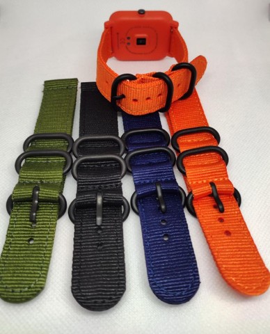 Pulseira Nylon Lona para Smartwatch 20mm - Foto 3