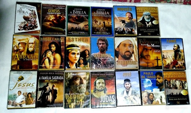 Coleção de Filmes Bíblicos 20 Dvds Originais