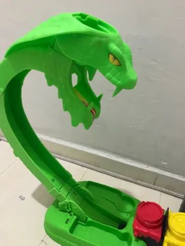 Pista Hot Wheels City Ataque Tóxico Da Cobra Serpente Slime