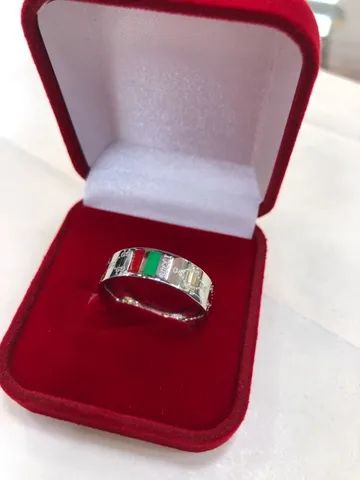 Aliança gucci o par com duplo banho em ouro 18 k - Foto 3