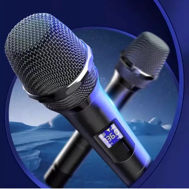 Microfone Sem fio Profissional com Frequência UHF Som Limpo  - Foto 5