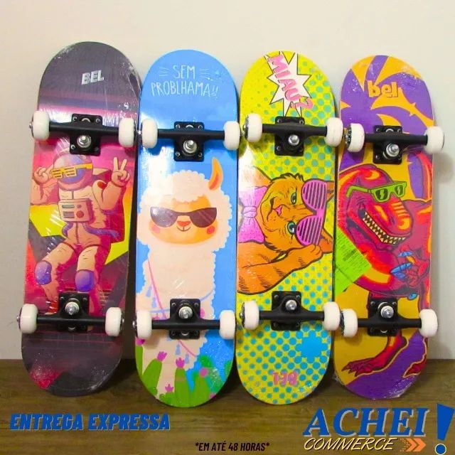  Skate Bel Iniciantes Diversos - Novo