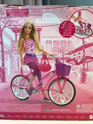 Barbie Ciclista c/ Acessórios - Ponto Fort