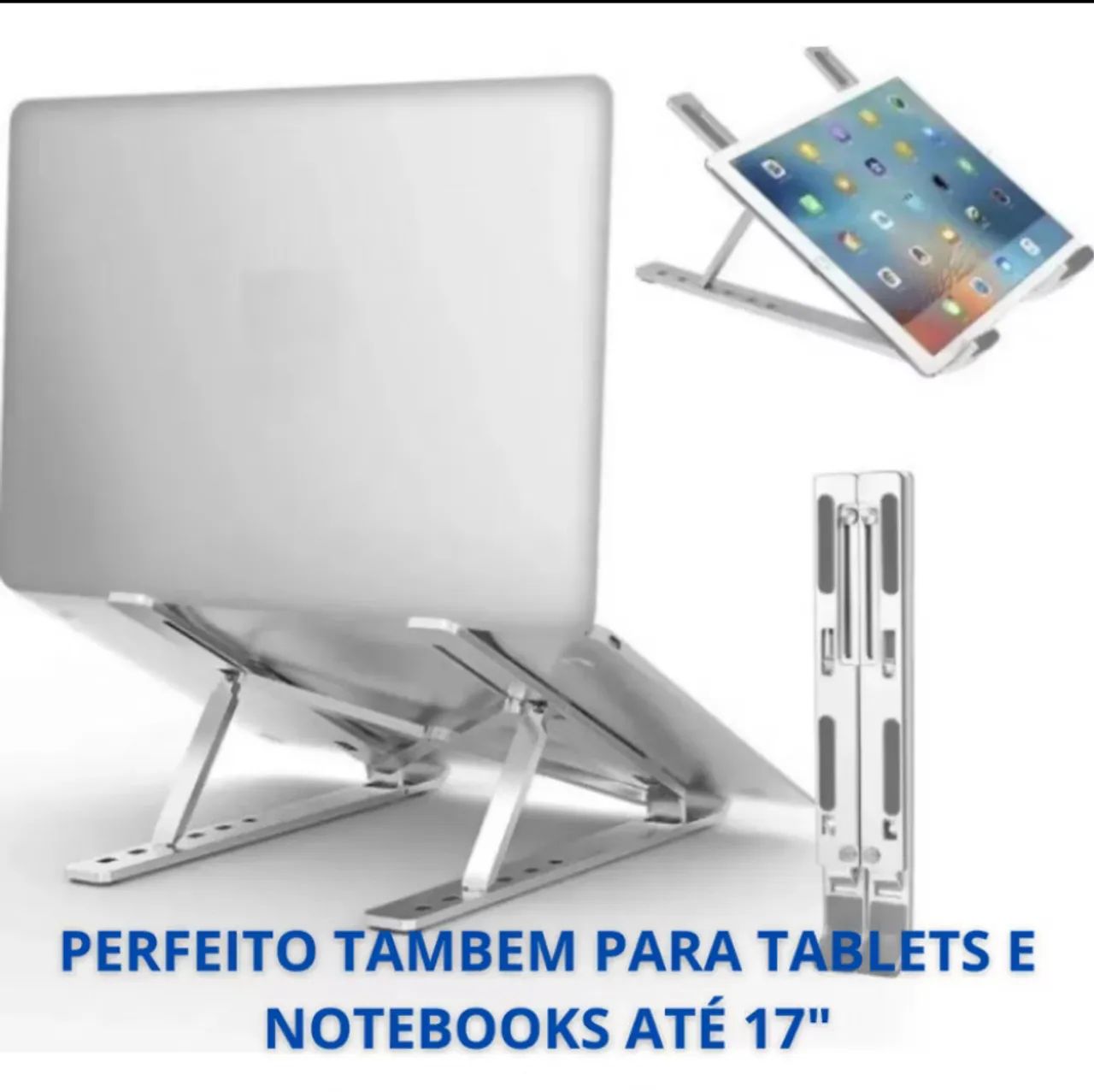 Suporte para Notebook Dobrável - Ajuste de Ângulo e Altura