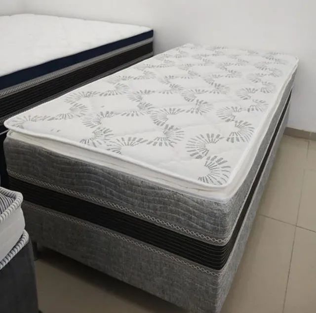Unibox solteiro bom sono 08cm de espuma com pilow top 