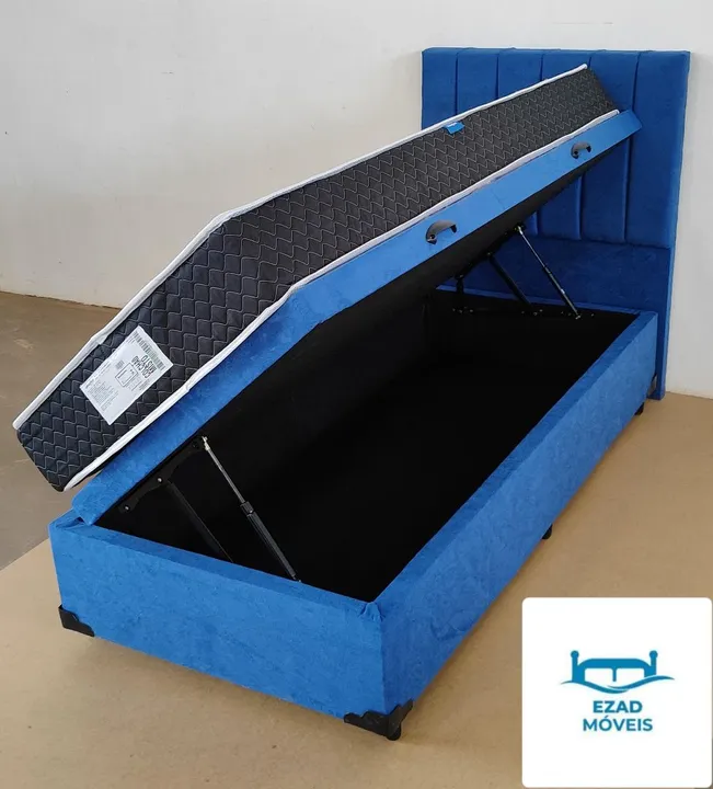 Cama Box Baú Solteiro completa