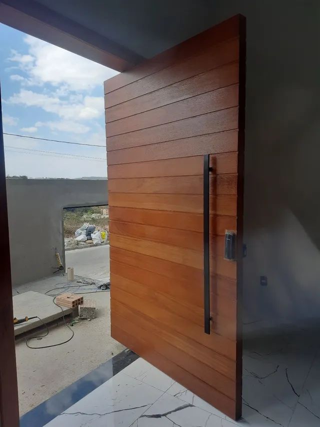 Portas pivotantes de madeira  - Foto 3