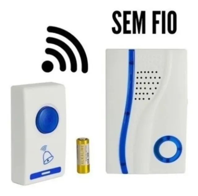 Campainha Externa Sem Fio Wiriless Residencial Inteligente 110V/220V