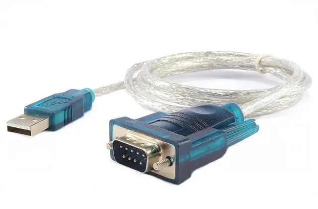 Cabo Conversor Porta Serial Rs232 Usb Azul Vga Macho X Usb - Foto 3