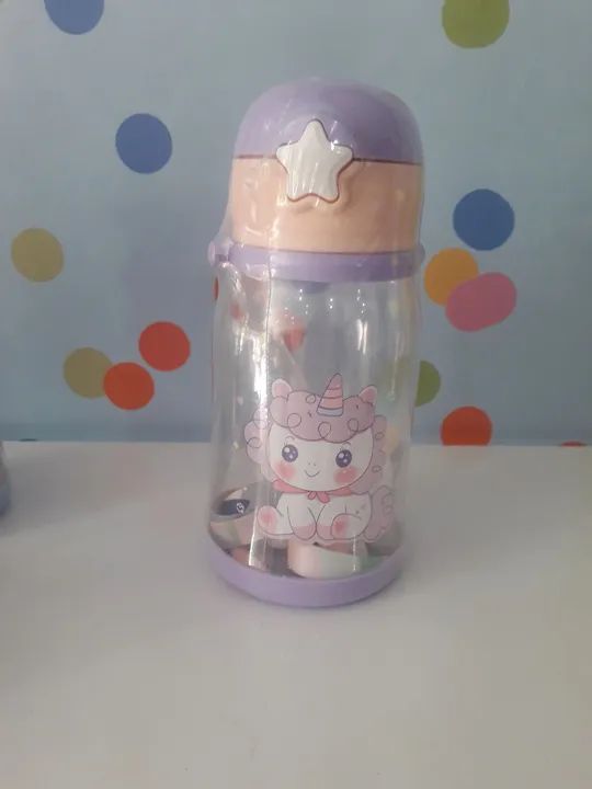 Garrafa alce infantil multicolorido 600ml  - Foto 5