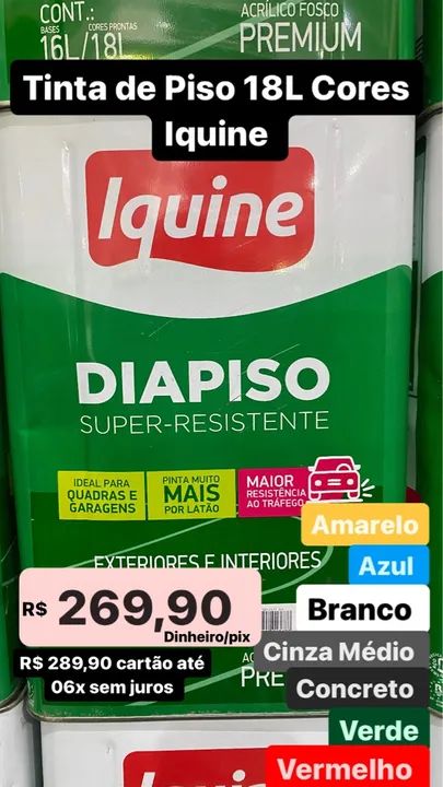 Tinta de Piso Iquine 18L  - Foto 3