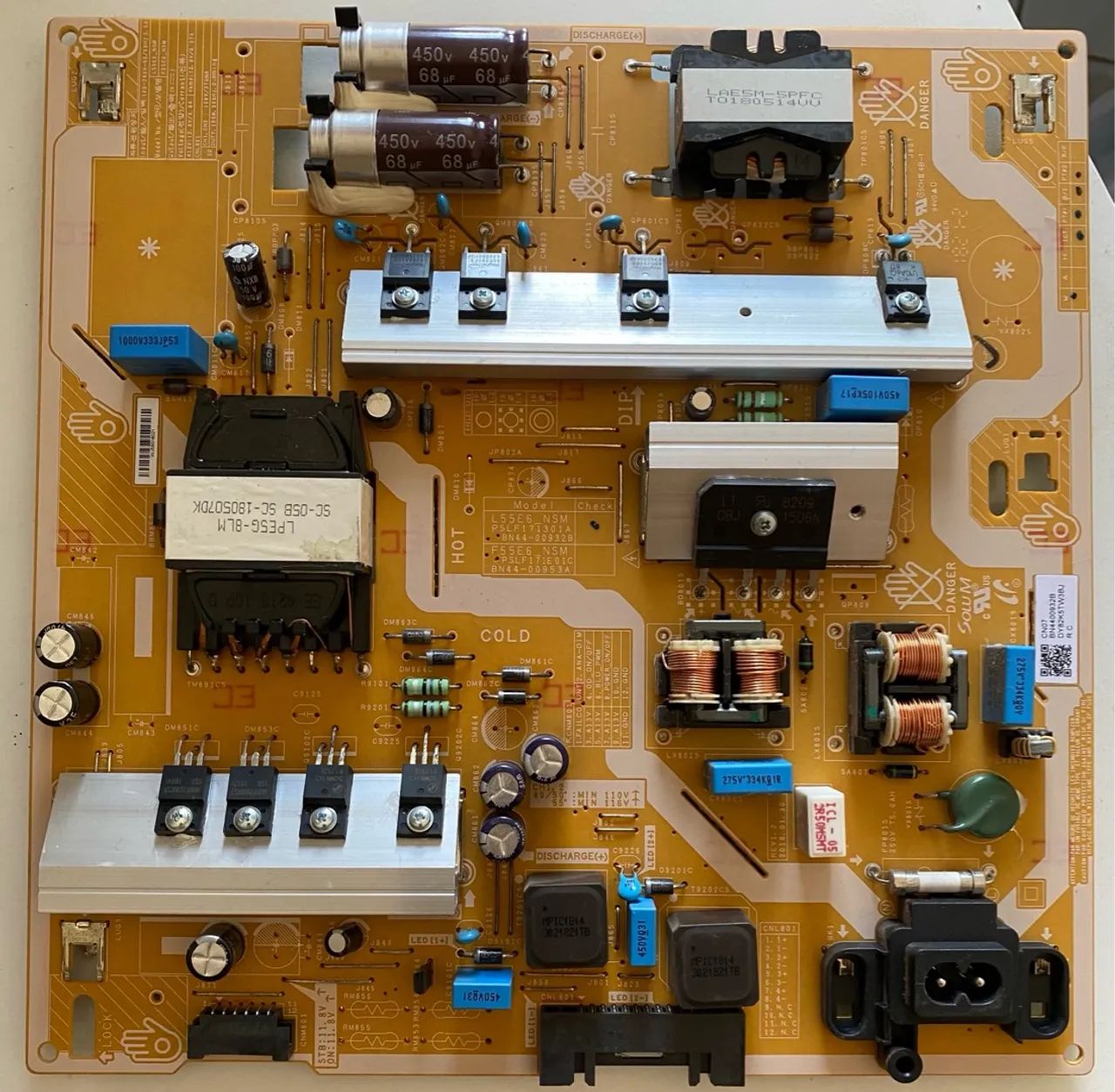 Placa de fonte para TV Samsung 50 polegadas UN50NU7100G