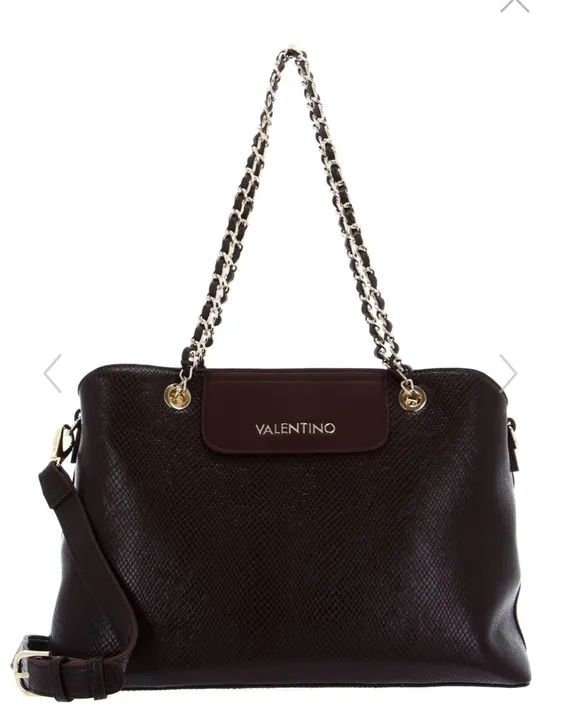 Bolsa Valentino de Ombro Preta com Alça de Corrente