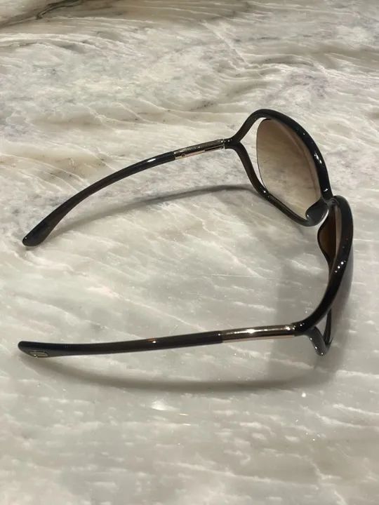 Óculos Tom Ford - Preto / Marrom- Feminino - Foto 3