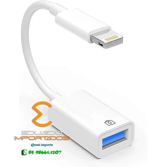 Cabo Adaptador OTG Iphone Lightning USB 3.0