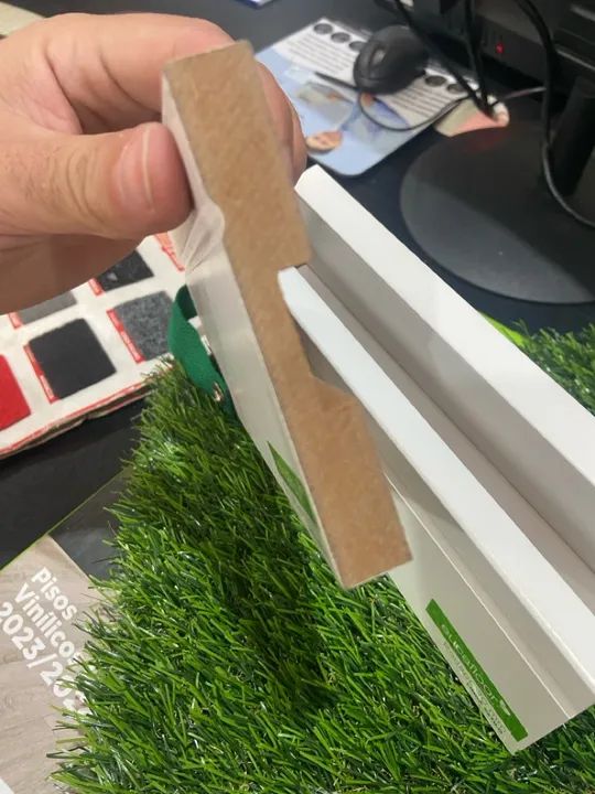 Rodapé mdf branco eucafloor  - Foto 3