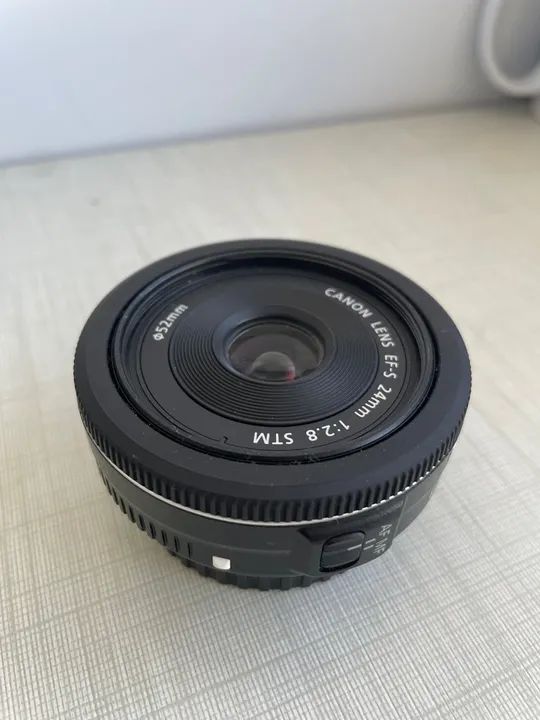 Lente Canon EFS 24mm - Ótima qualidade de imagem (usada poucas vezes) - Foto 3