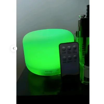 Difusor Umidificador Aromatizador Óleos Essenciais c/ controle e Led 7 Cores 300 ML z167  - Foto 5