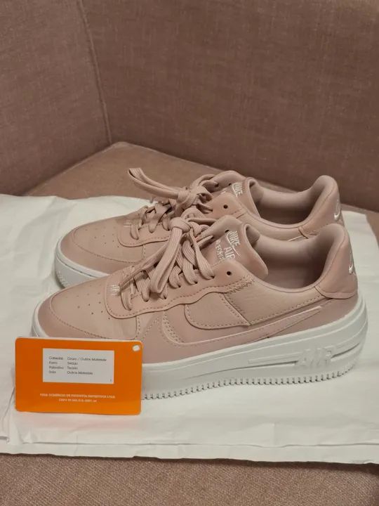 Tênis original Nike Air Force 1 Plt.af.orm feminino tamanho 35 comprado no site da Nike  - Foto 2